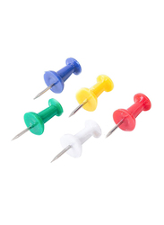 Deli E0031 Colored Push Pin, 100 Pieces, 23mm, Multicolour