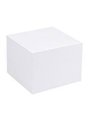 FIS Glued Paper Block Sticky Notes, 9cm x 9cm x 7cm, White