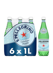 San Pellegrino Sparkling Mineral Water, 6 x 1 Liter