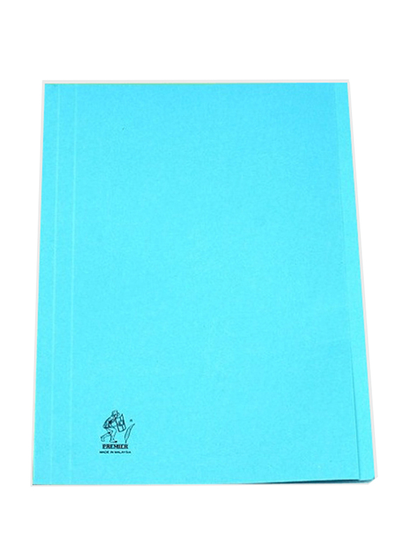 Premier Square Cut Cover Folder without Fastener, Free Size, Blue