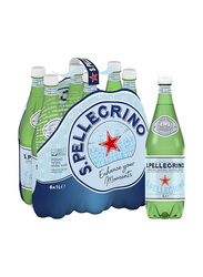 San Pellegrino Sparkling Mineral Water, 6 x 1 Liter