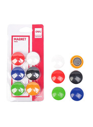 Deli White Board Magnet 6 Colors, 30mm, Multicolour