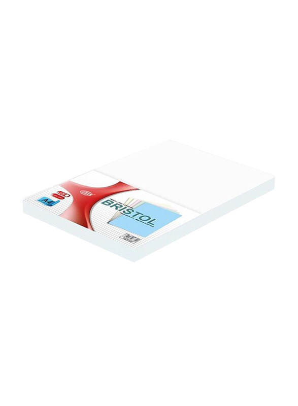 

FIS White Bristol Printer Paper, 240 GSM, 100 Sheets, A4 Size