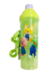 Plastic Cartoon Character Design Water Bottle for Kids, Assorted Colour