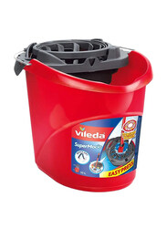 Vileda Bucket with Wringer Oval, Red