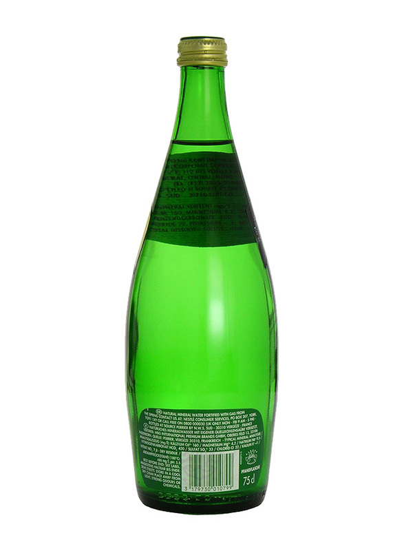 Perrier Sparkling Natural Mineral Water Bottle, 12 x 750ml