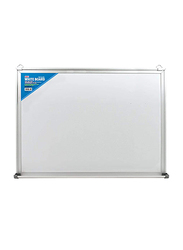 Deli White Board with Aluminium Frame, 60 x 90cm, White/Silver