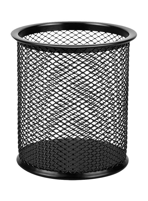 

FIS Wire Mesh Pen Holder Round, Black