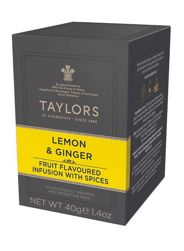 Taylors Of Harrogate Lemon & Ginger Infusion Tea, 20 Tea Bags