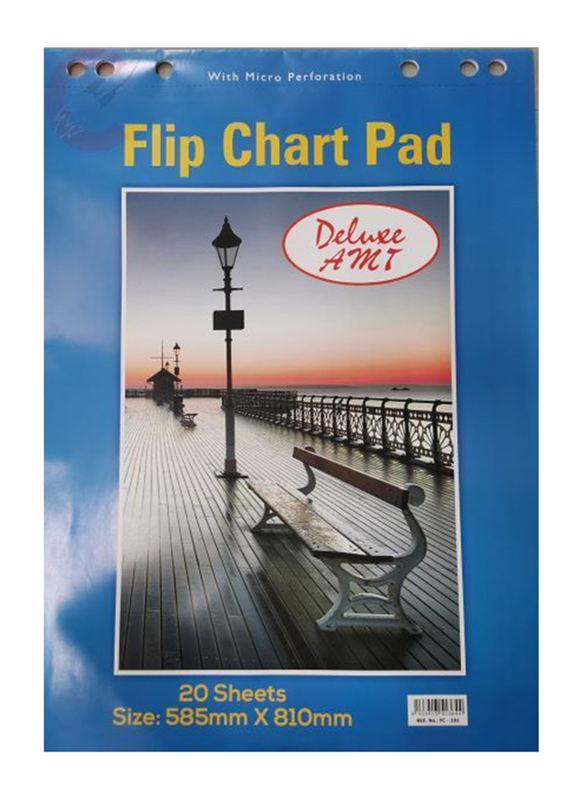 Super Deal Flip Chart Pad, 20 Sheets, Size A1, Blue