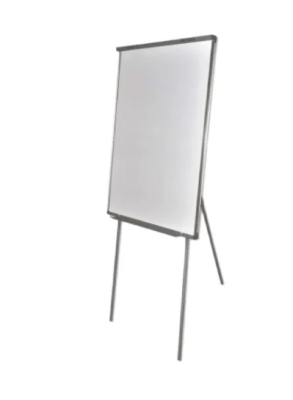 FIS Flip Chart Stand without Wheels, 70 x 100cm, White