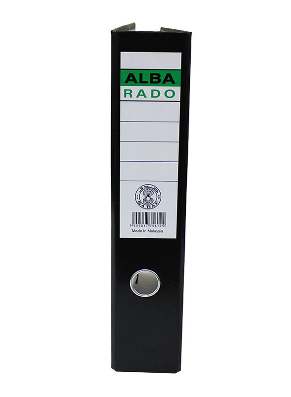 Alba 8cm Full Scape Box Files, 10-Piece, Black