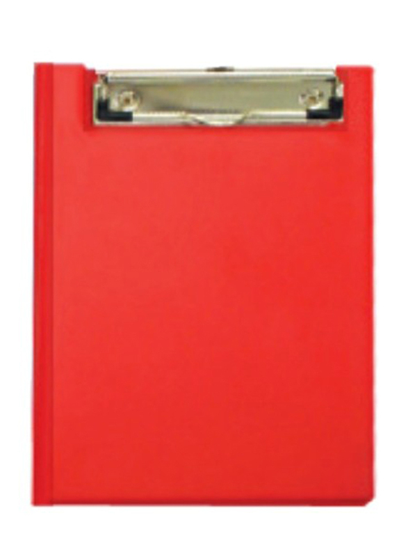 FIS Double Clipboard with Wire Clip, Red