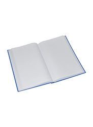 FIS Single Ruled Manuscript Book, 4 Quire, 8mm, 384 Sheets, 10 x 8 inch, Blue