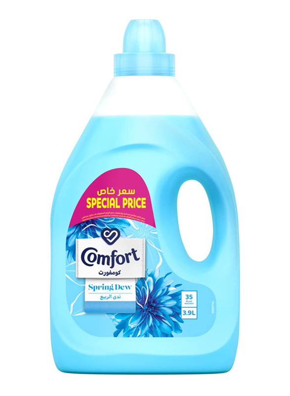 Comfort Spring Dew Fabric Softeners Blue, 3.9 Liters