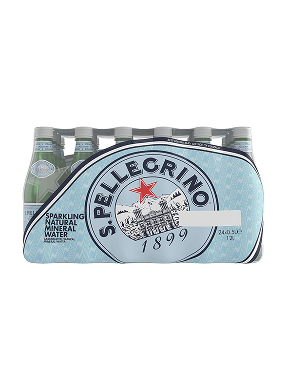 San Pellegrino Sparkling Mineral Water, 24 x 500 ml