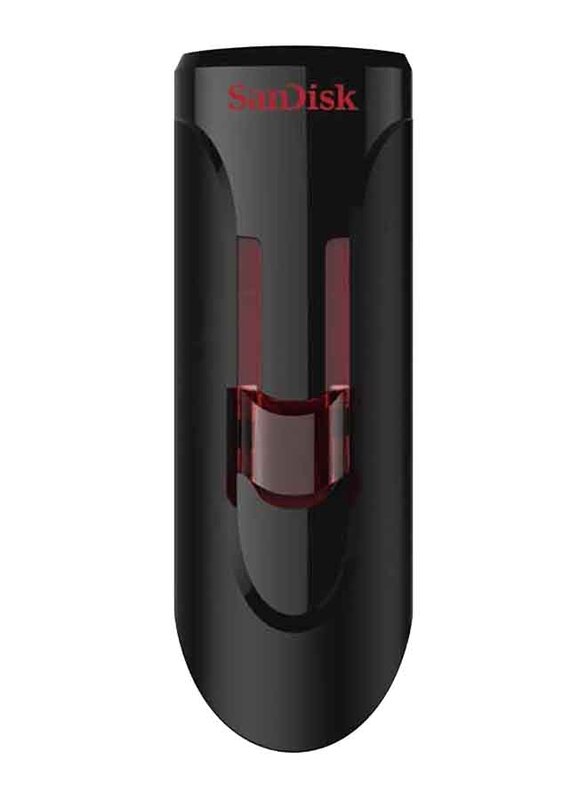 SanDisk 64GB Cruzer Glide USB 3.0 Flash Drive, Black/Red