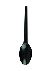 CGT 50-Piece Disposable RCPLA Spoon Set, Black