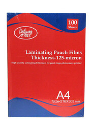 Deluxe AMT Lamination Pouch Film, A4 Size 125 Micron, Clear