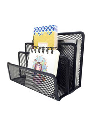 Deluxe Metal Mesh Desktop Set, 5 Pieces, Black