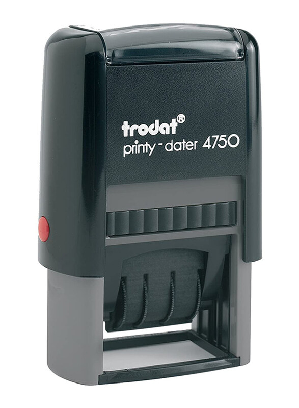 

Trodat Printy 4750 Self Inking "POSTED" Stamp with Date, Blue/Red