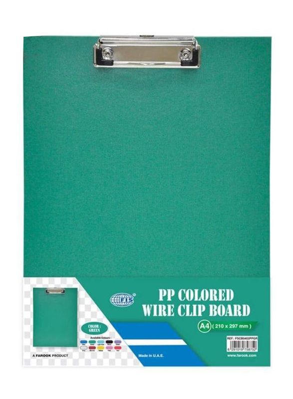 FIS Single Wire Clipboard, FS Size, Assorted Colour