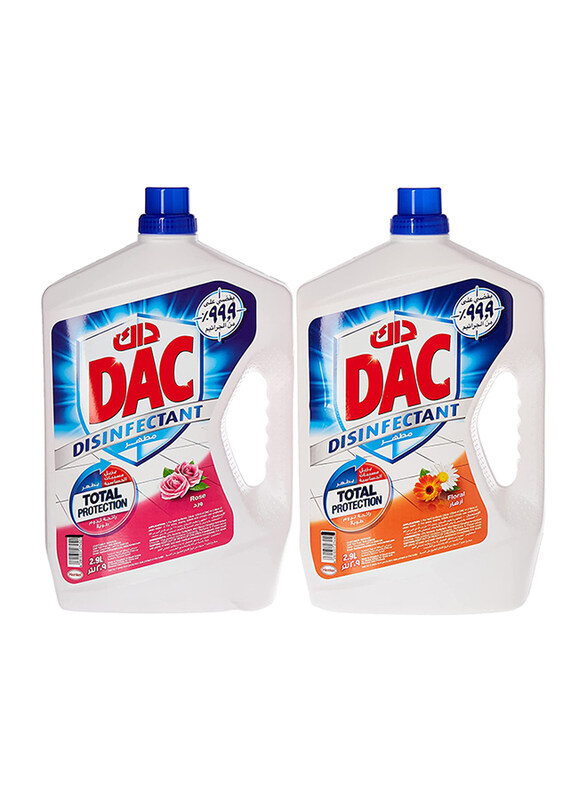 

DAC Rose and Floral Disinfectant, 2 Bottles x 2.9 Liters