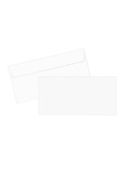 Hispapel Peel & Seal Envelopes, 80GSM, 115 x 225mm, 50 Pieces, White