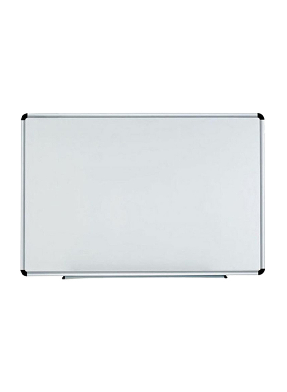 Deli Magnetic White Board with Alumnium Frame, 90x120 cm, White