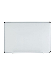 Deli Magnetic White Board with Alumnium Frame, 90x120 cm, White