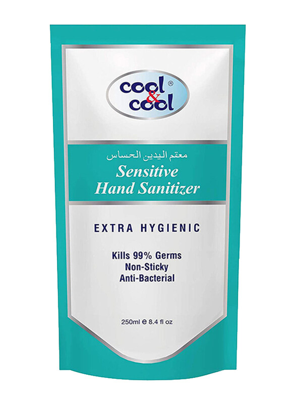 

Cool & Cool Sensitive Hand Sanitizer Gel Refill Pouch, 250ml