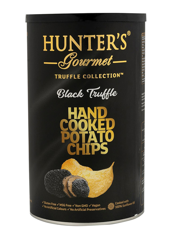 Hunter's Gourmet Hand Cooked Black Truffle Potato Chips, 150g