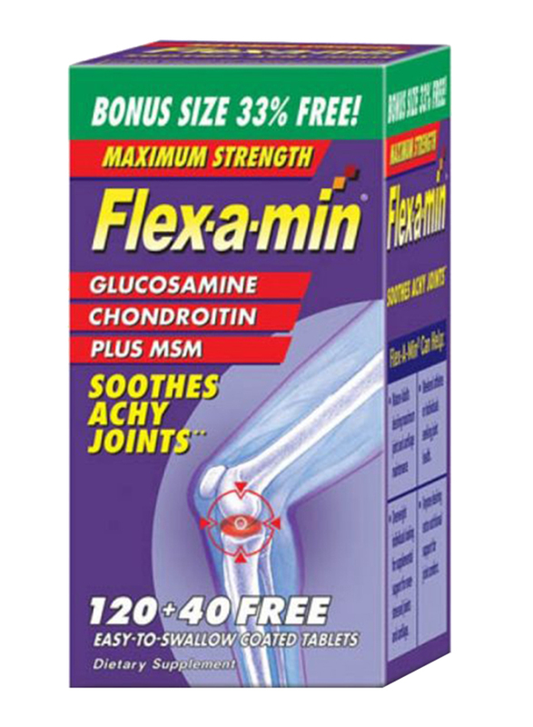 Nature's Bounty Flex-a-min Dietary Supplements, 120+40 Tablets