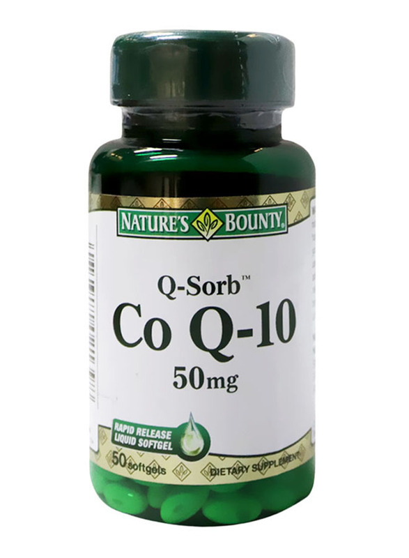 Nature's Bounty Q-Sorb Co Q-10 Dietary Supplements, 50mg, 50 Tablets