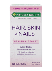 Nature's Bounty Hair, Skin & Nails Multivitamin Supplements, 60 Caplets