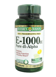 Nature's Bounty Vitamin E, 1000 IU, 50 Softgels