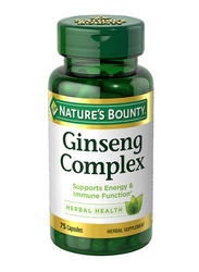 Nature's Bounty Ginseng Complex with Royal Jelly, 75 Capsules