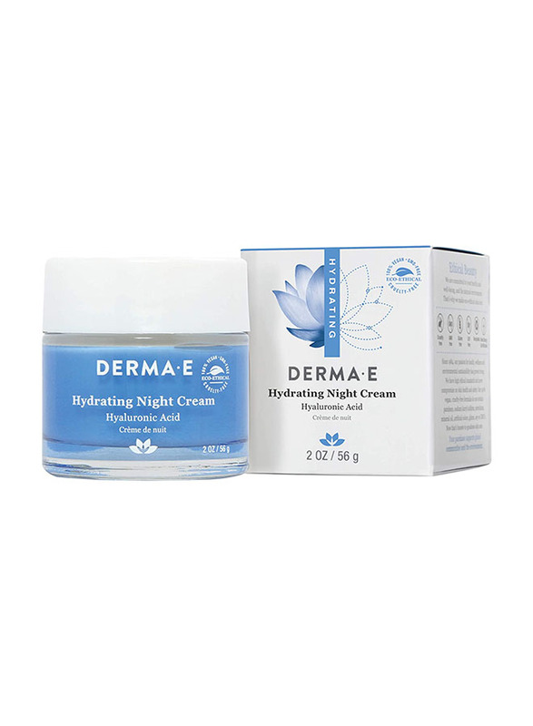 Derma E Hydrating Night Cream with Hyaluronic Acid, 56gm