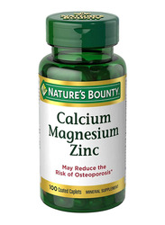 Nature's Bounty Calcium Magnesium Zinc Mineral Supplement, 100 Caplets
