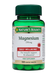 Nature's Bounty Magnesium Food Supplement, 250mg, 100 Caplets