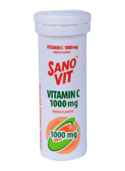 Sanovit Orange Effervescent Vitamin C Tablets, 1000mg, 10 Tablets