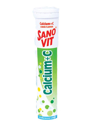 Sanovit Lemon Calcium + Vitamin C Effervescent Tablets, 20 Tablets
