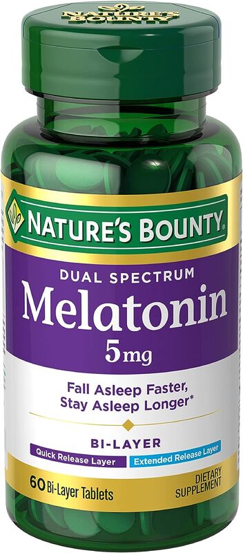 Nature's Bounty Dual Spectrum Melatonin 5 mg