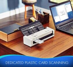 Brother ADS-1200 Compact Color Desktop Scanner with Duplex, White