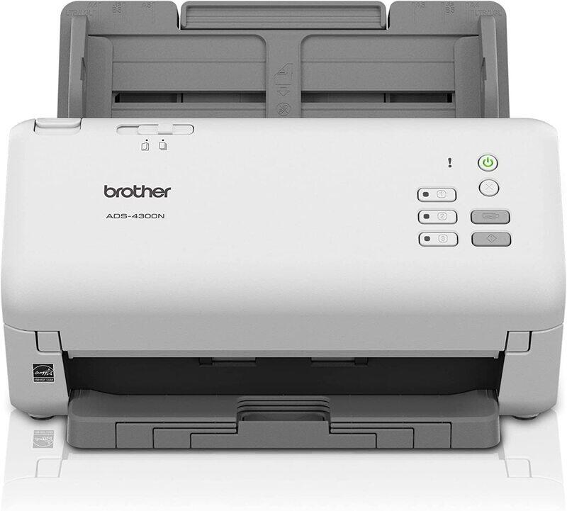 Brother ADS-4300N Professional Desktop Scanner with Fast Scan Speeds, 40ppm/80ipm, Duplex, and Networking