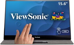 ViewSonic TD1655 16" Full HD Touch Portable Monitor, USB Type C, Mini HDMI,  60Hz Refresh Rate - Silver