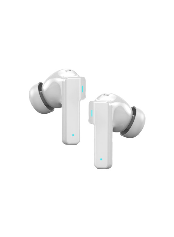 Intex Airstuds Blitz ANC Earbuds, 8 hours Play Time, Bluetooth 5.3, Type-c Fast Charging, White