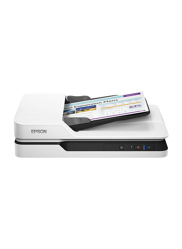 

Epson WorkForce Flatbed Wireless Document Scanner, DS-1660W, White