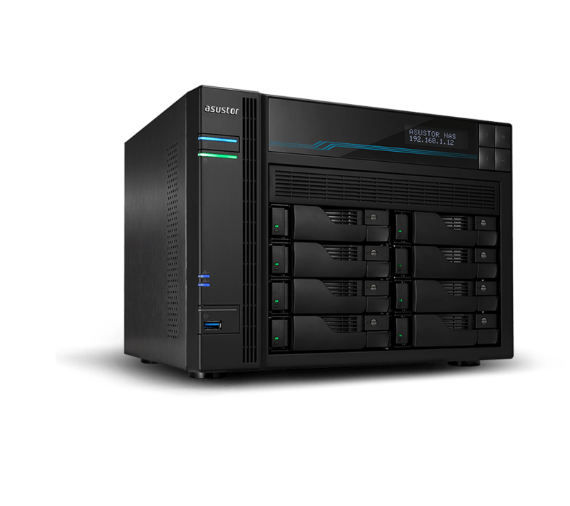 

Asustor N5105 8 Bay Intel Celeron Quad-Core 2.0GHz (burst up 2.90 GHz) 8GB External Tower Storage, AS6508T, Black