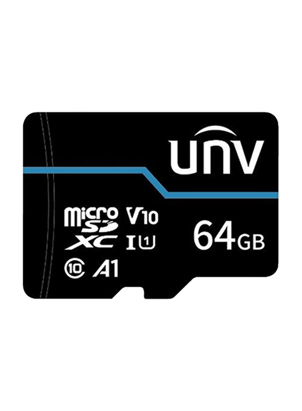 Uniview 64GB microSD Memory Card, Black